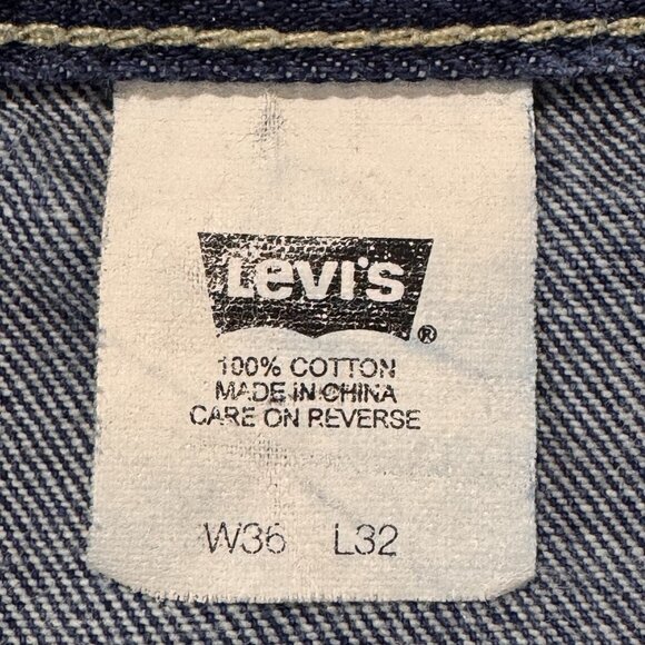 Vintage Levis Jeans Mens 36x32 Blue Carpenter Utility Cotton Denim 00539-4624 - Picture 4 of 10